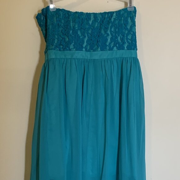Women's/Girl's Special Occasion Dress by Forever 21 XXI - Aqua - Size M - Picture 2 of 16